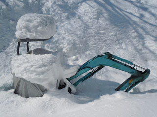 ユンボも埋まる