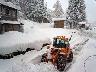 除雪車出動