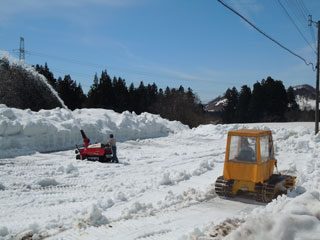 苗代田除雪